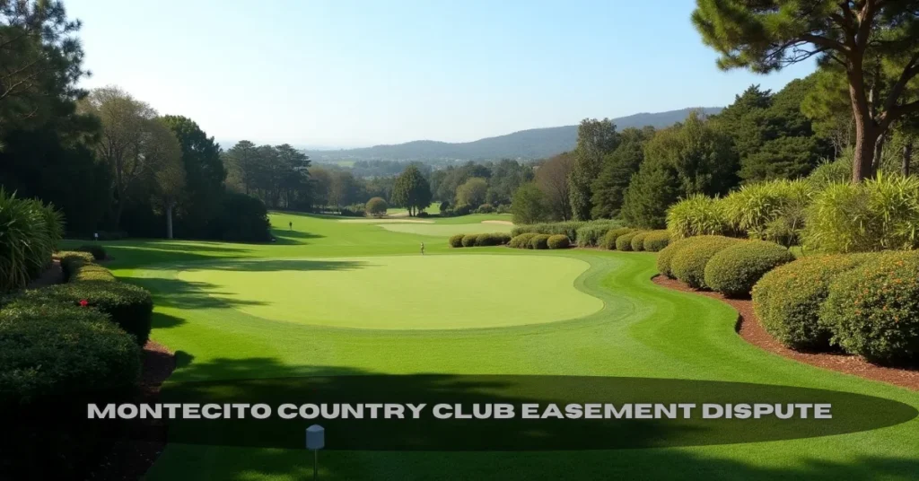montecito country club easement dispute